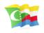 Comoros. Waving flag. Download icon.