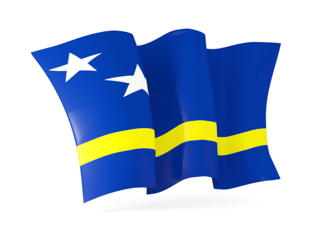 Waving flag. Download flag icon of Curacao at PNG format