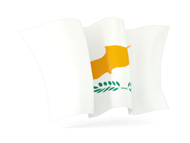 Волнистый флаг. Скачать флаг. Кипр