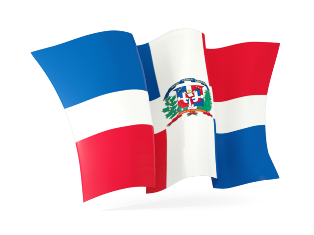 Waving flag. Download flag icon of Dominican Republic at PNG format