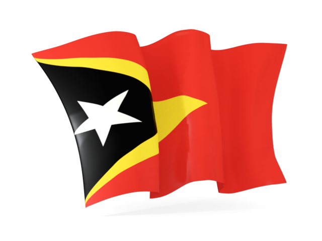 Волнистый флаг. Скачать флаг. Восточный Тимор