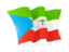 Equatorial Guinea. Waving flag. Download icon.