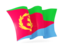 Eritrea. Waving flag. Download icon.