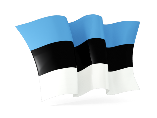 Волнистый флаг. Скачать флаг. Эстония