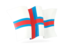 Faroe Islands. Waving flag. Download icon.