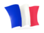 France. Waving flag. Download icon.