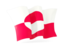 Greenland. Waving flag. Download icon.