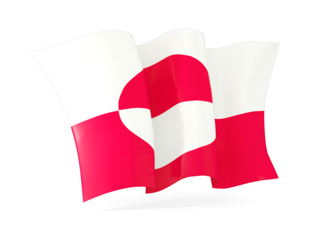 Waving flag. Download flag icon of Greenland at PNG format