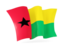 Guinea-Bissau. Waving flag. Download icon.
