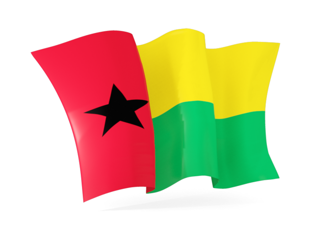 Волнистый флаг. Скачать флаг. Гвинея-Бисау
