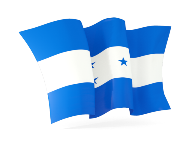 Волнистый флаг. Скачать флаг. Гондурас
