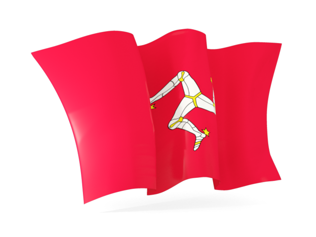 Waving flag. Download flag icon of Isle of Man at PNG format