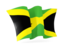 Jamaica. Waving flag. Download icon.