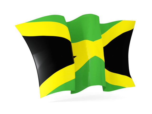 Waving flag. Download flag icon of Jamaica at PNG format
