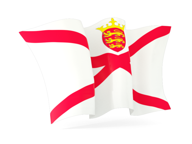 Waving flag. Download flag icon of Jersey at PNG format