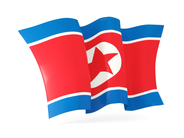 Waving flag. Download flag icon of North Korea at PNG format