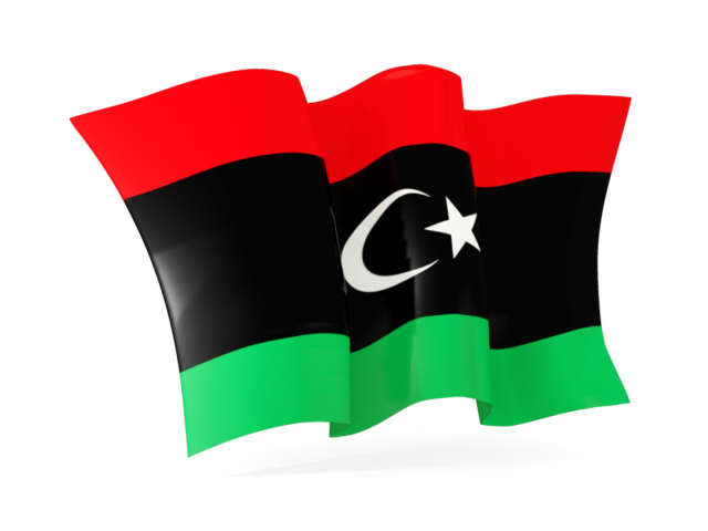 Waving flag. Download flag icon of Libya at PNG format