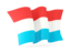 Luxembourg. Waving flag. Download icon.