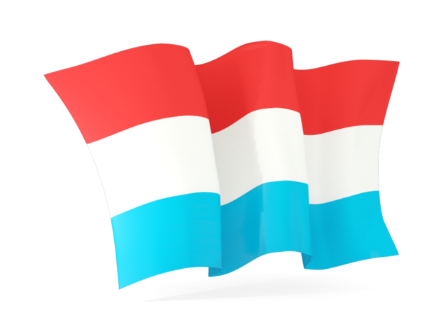Waving flag. Download flag icon of Luxembourg at PNG format