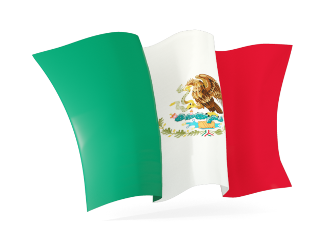 Waving flag. Download flag icon of Mexico at PNG format