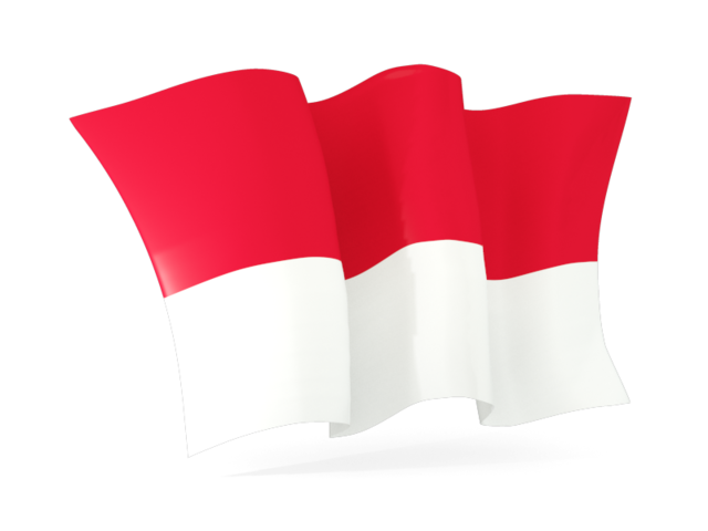 Waving flag. Download flag icon of Monaco at PNG format