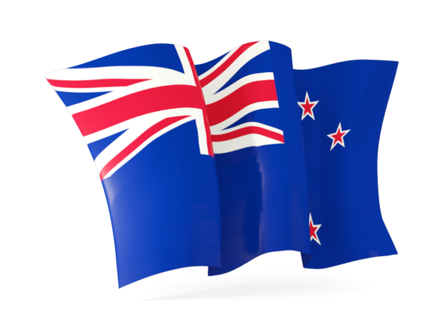 Waving flag. Download flag icon of New Zealand at PNG format