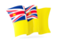 Niue. Waving flag. Download icon.