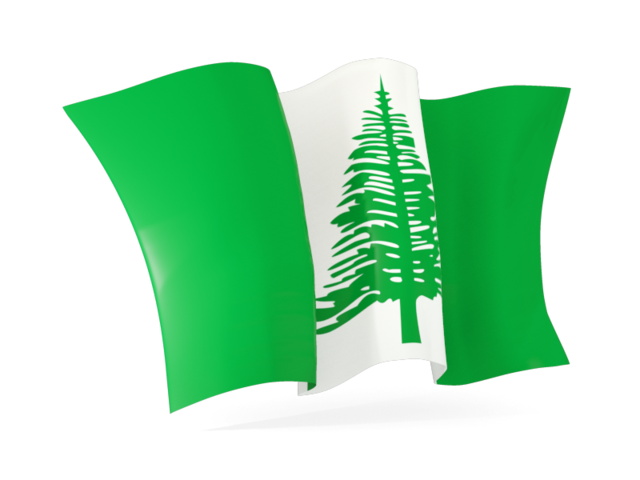 Waving flag. Download flag icon of Norfolk Island at PNG format