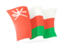 Oman. Waving flag. Download icon.