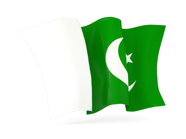 Волнистый флаг. Скачать флаг. Пакистан
