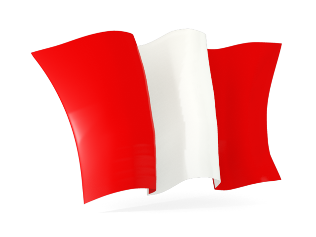 Waving flag. Download flag icon of Peru at PNG format