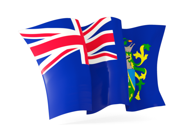 Waving flag. Download flag icon of Pitcairn Islands at PNG format