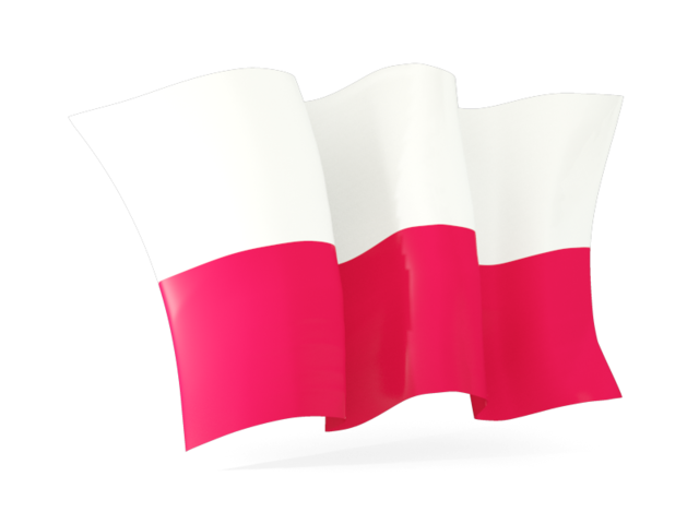 Волнистый флаг. Скачать флаг. Польша