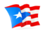 Puerto Rico. Waving flag. Download icon.