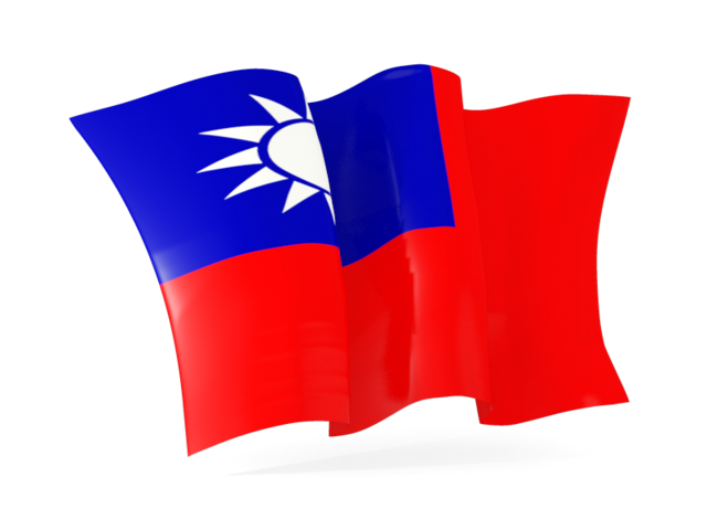 Waving flag. Download flag icon of Taiwan at PNG format