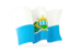 San Marino. Waving flag. Download icon.