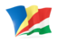 Seychelles. Waving flag. Download icon.