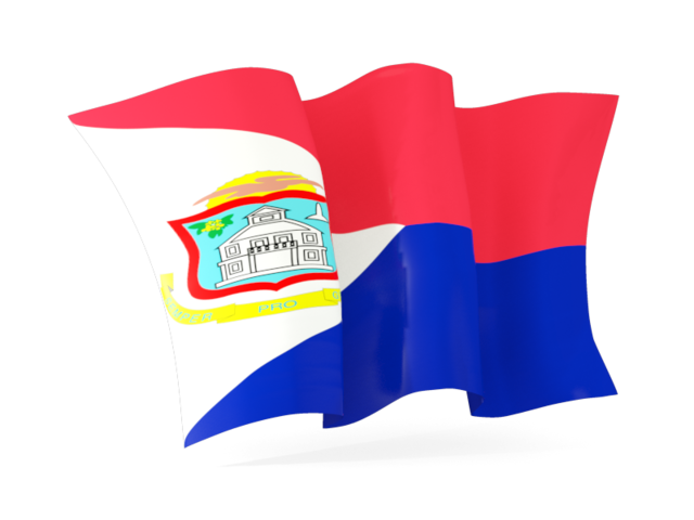 Waving flag. Download flag icon of Sint Maarten at PNG format