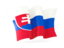 Slovakia. Waving flag. Download icon.