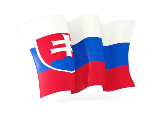 Волнистый флаг. Скачать флаг. Словакия