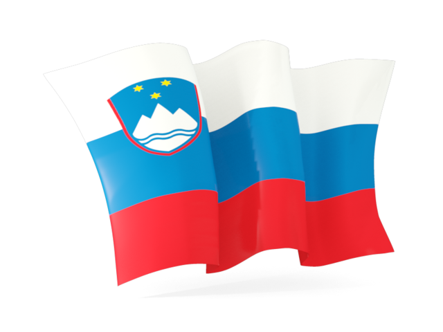 Волнистый флаг. Скачать флаг. Словения