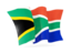 South Africa. Waving flag. Download icon.