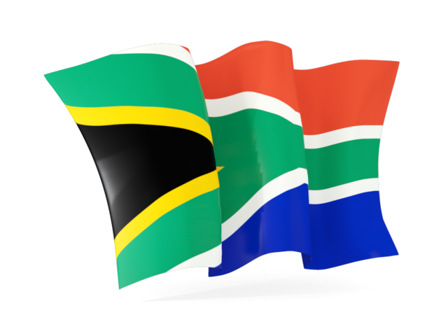 Волнистый флаг. Скачать флаг. ЮАР