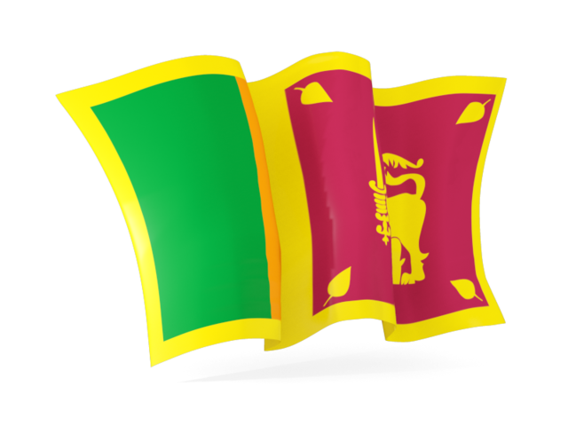 Waving flag. Download flag icon of Sri Lanka at PNG format