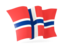 Svalbard and Jan Mayen. Waving flag. Download icon.