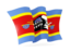 Swaziland. Waving flag. Download icon.