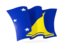 Tokelau. Waving flag. Download icon.