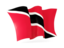 Trinidad and Tobago. Waving flag. Download icon.