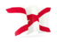 Штат Алабама. Волнистый флаг. Скачать иконку.
