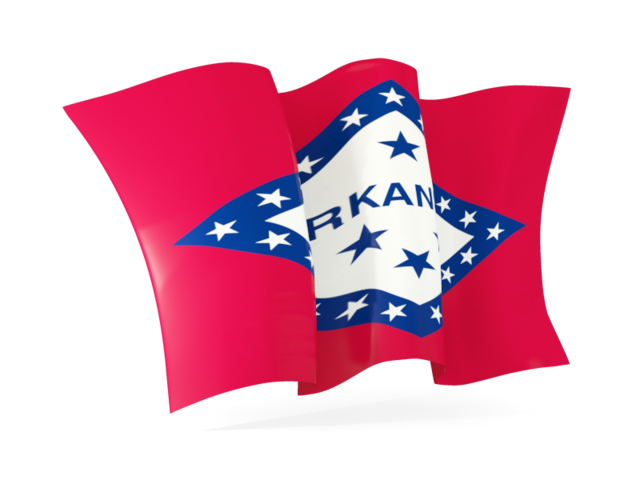 Waving flag. Download flag icon of Arkansas